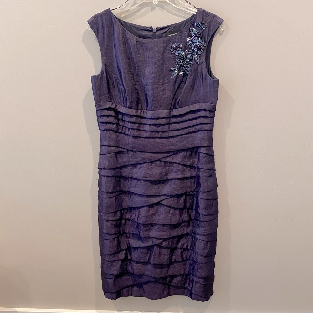 📣 Moving Sale!! Adrianna Papell Purple Layered Dress | Size 8